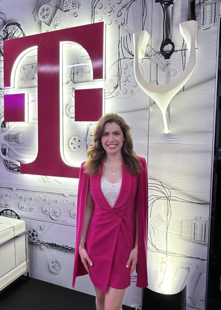 Jen Kramer at a T-Mobile corporate event