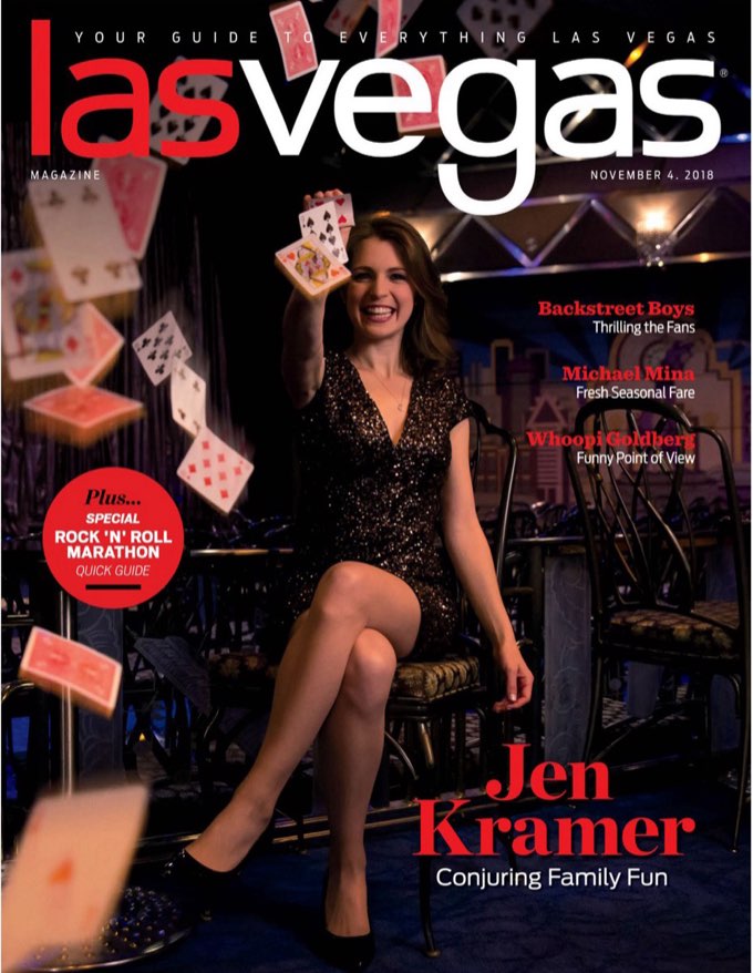 Jen Kramer on the cover of Las Vegas Magazine
